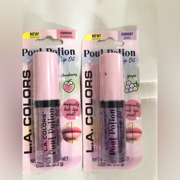 2 Pout potion scented lip oils in orange strawberry mint coconut pineapple grape - Picture 5 of 16